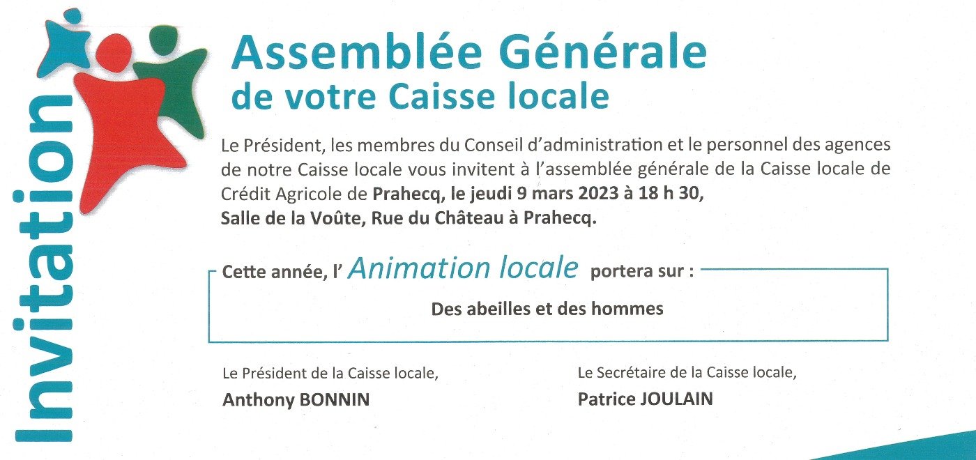 Assemblée Générale de la Caisse Locale de Prahecq