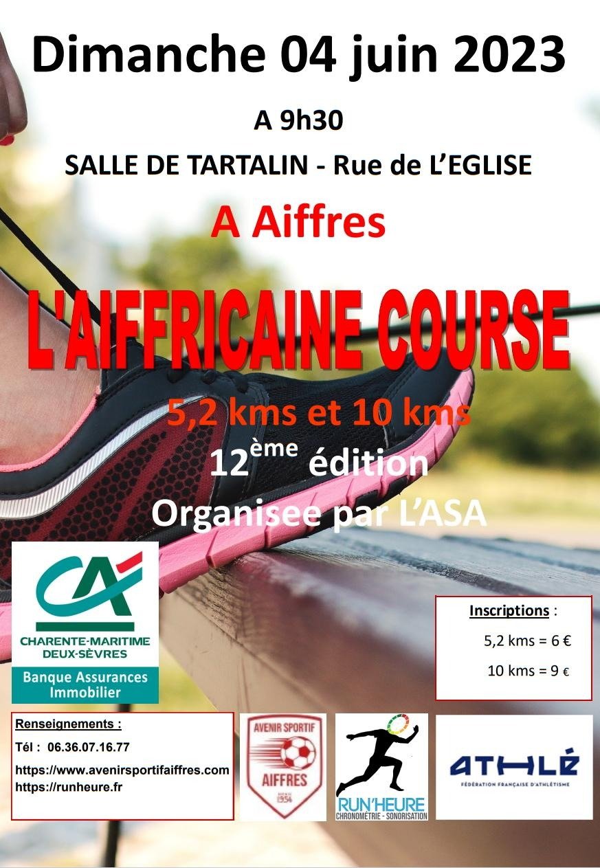 La Caisse Locale de Prahecq est partenaire de l'Aiffricaine course