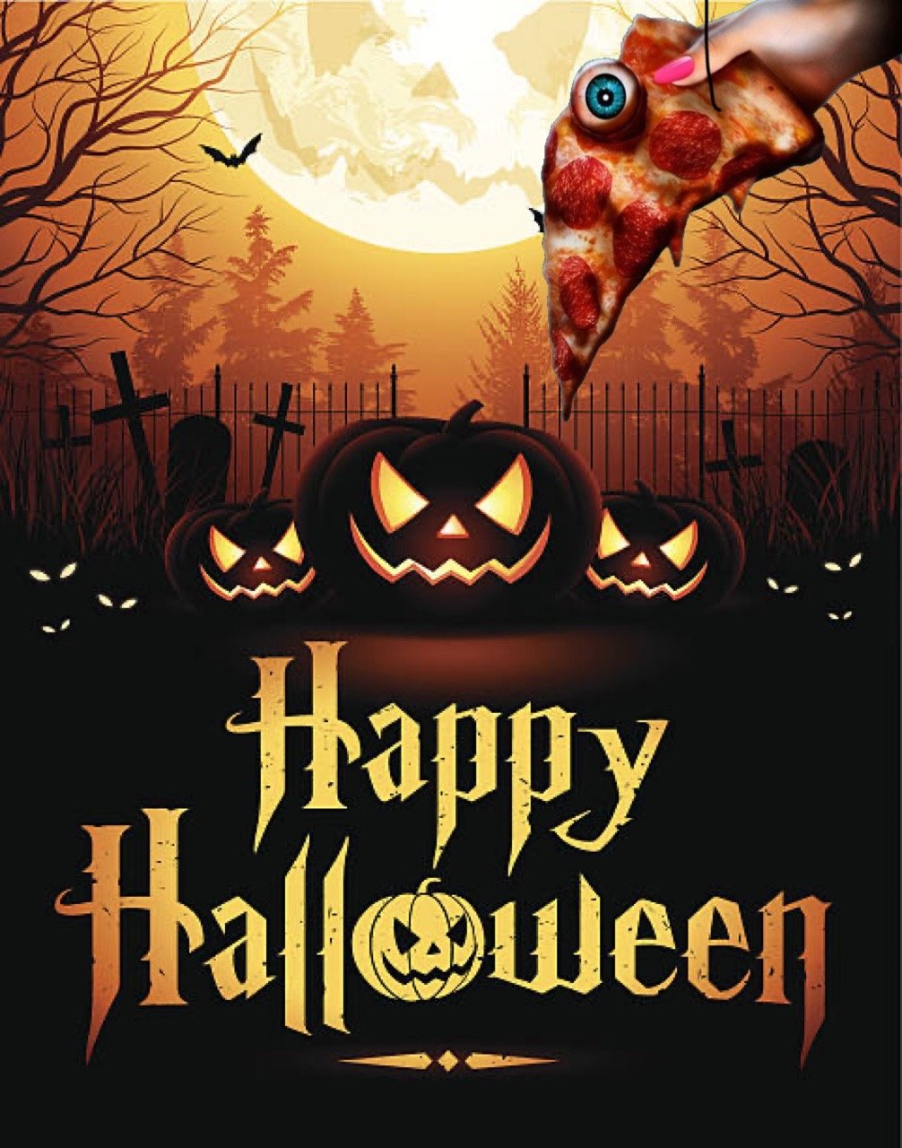 Happy Halloween Pizza Énergie